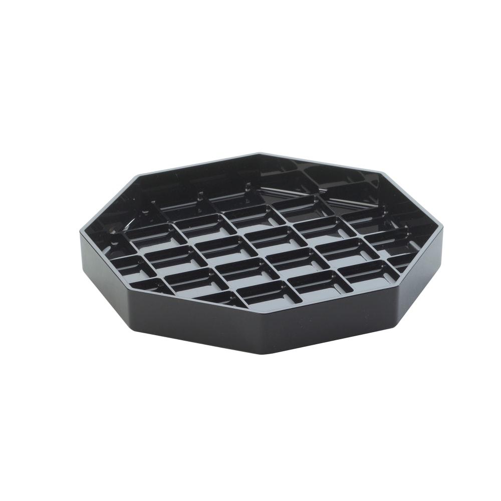 Cal-Mil 308-6-13 6" Octagon Standard Drip Tray, Black