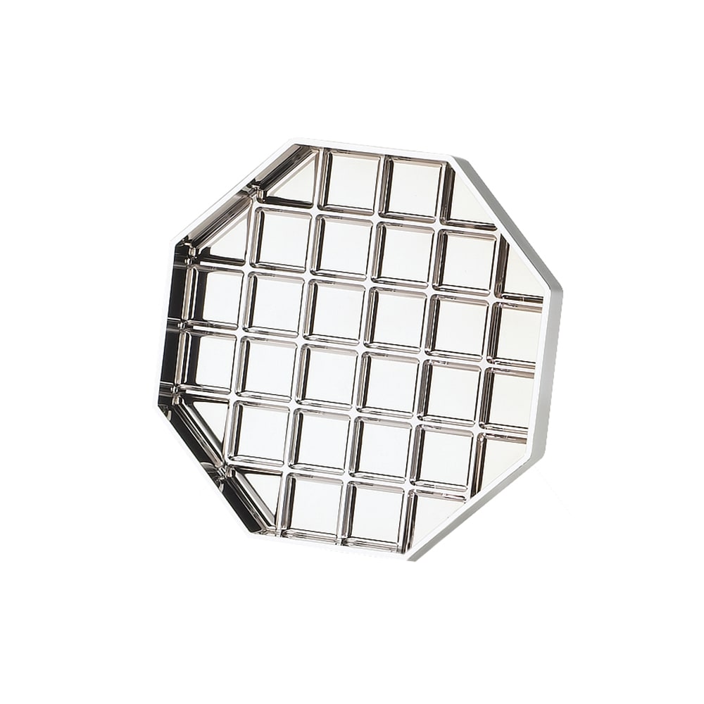 Cal-Mil 308-6-49 6" Octagon Standard Drip Tray, Chrome