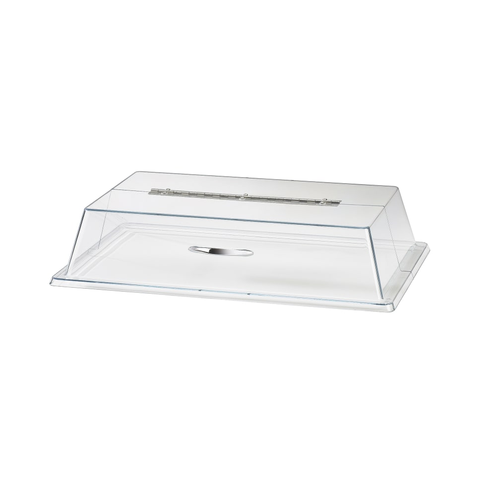 Cal-Mil 329-12 Rectangular Hinged Display Cover - 20"L x 12"W x 4"H, Plastic, Clear