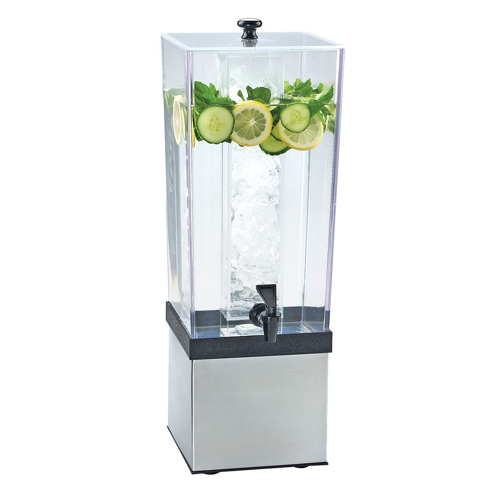 Cal-Mil 3324-3INF-55 3 gal Beverage Dispenser w/ Infuser - Plastic Container, Stainless Base