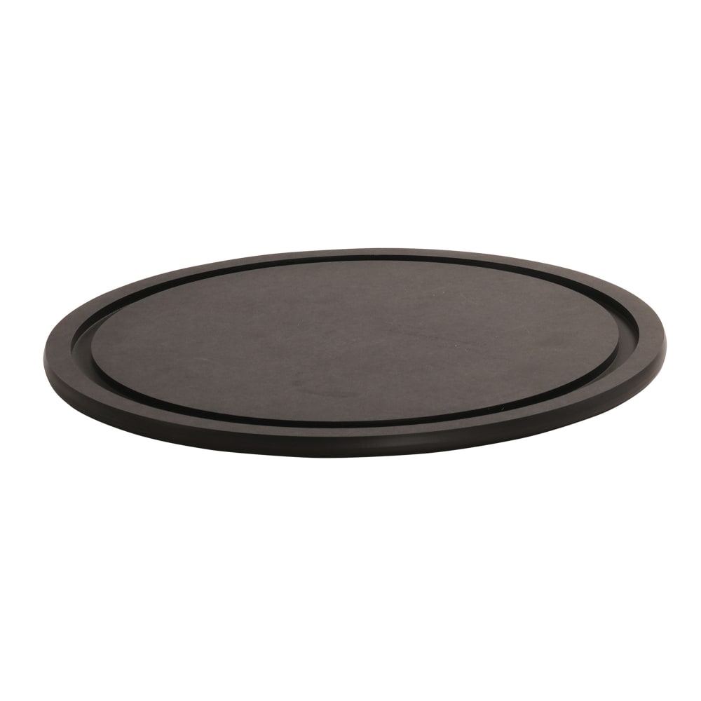 Cal-Mil 3337-15-13 15" Round Serving Board - Wood, Black