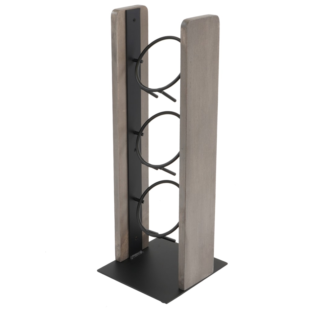 Cal-Mil 3411-110 3 Cylinder Display Only - 7 3/4" x 7 1/4" x 20 1/2", Pine Wood, Gray Wash