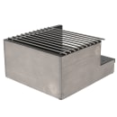 Cal-Mil 3435-110 Butane Stove Frame - 12 3/4" x 14 3/4" x 6 1/2", Gray Washed Pine Wood/Sleek Black Metal thumbnail 4