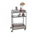Cal-Mil 3461-110 Beverage Service Cart w/ (3) Levels - 27"W x 16"D x 41"H, Reclaimed Wood/Metal Frame thumbnail 2