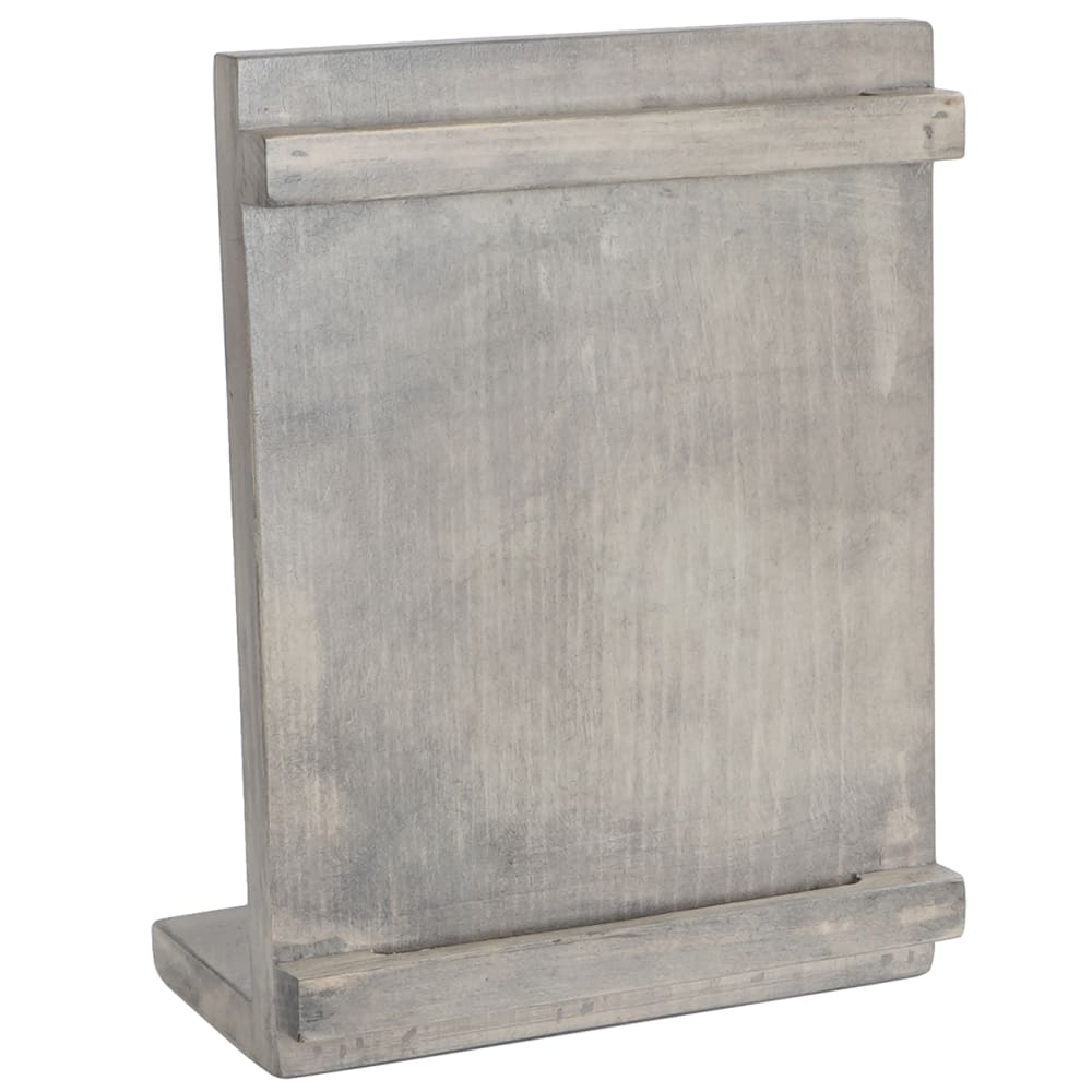 Cal-Mil 3483-46-110 Table Top Menu Card Holder - 6" x 3" x 8"H, Pine Wood, Gray Wash
