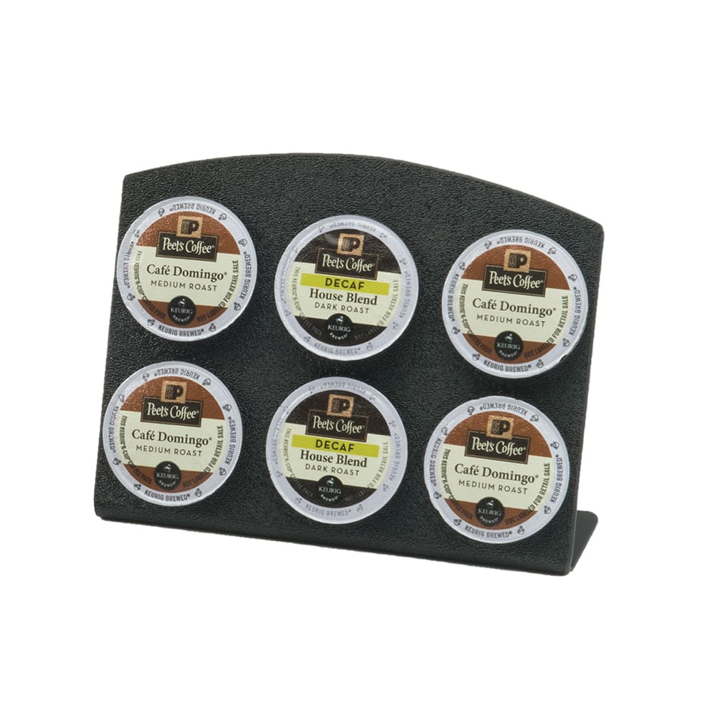 Cal-Mil 6/13/3485 6 Section K-Cup® Holder - Plastic, Black