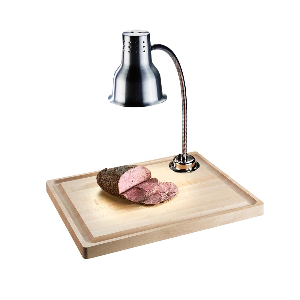 Cal-Mil 3490-71 110/1 Carving Station w/ (1) Lamp & Maple Cutting Board - 20" x 24", 110v