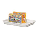Cal-Mil 3505-15W 9" x 6 1/2" Rectangular Serving Tray - Melamine, White thumbnail 2