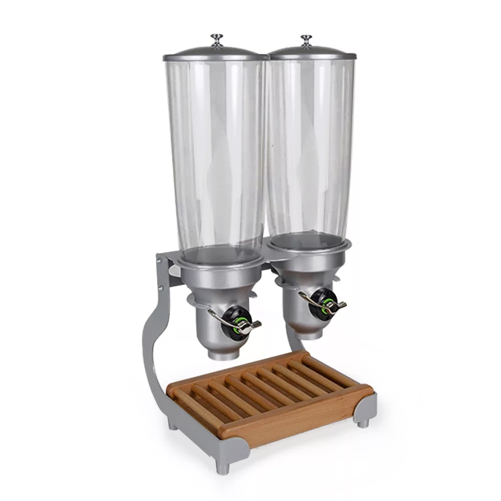 Cal-Mil 3516-2-98FF Countertop Cereal Dispenser, (2) 5 liter Hoppers