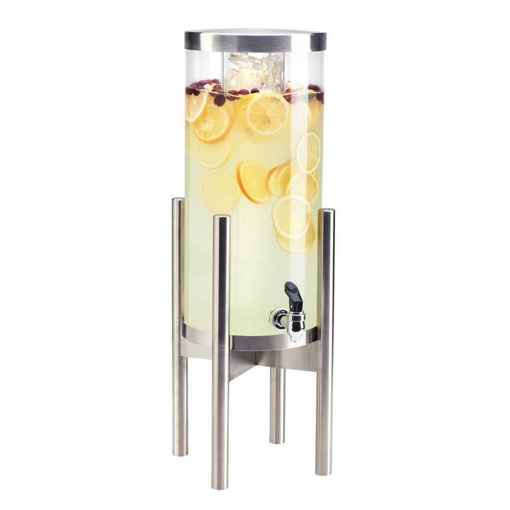 Cal-Mil 3565-3-55 3 gal Beverage Dispenser w/ Ice Tube - Plastic Container, Stainless Base