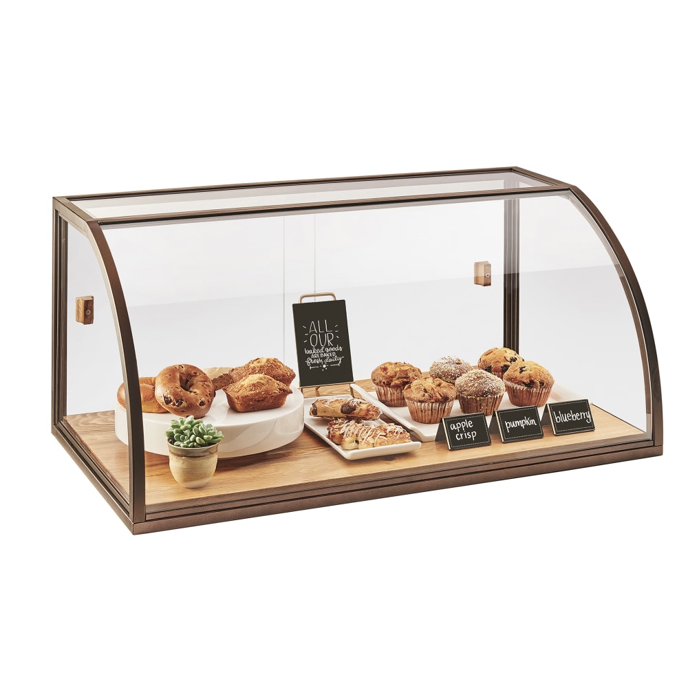 Cal-Mil 3611 Full-Service Pastry Display Case w/ Sliding Doors - Antique Metal Frame, Acrylic