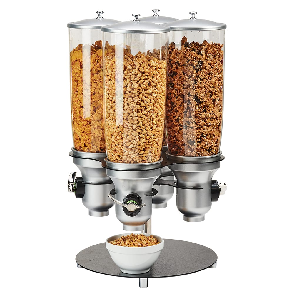 Cal-Mil 3619-4-13FF Countertop Cereal Dispenser, (4) 5 liter Hoppers