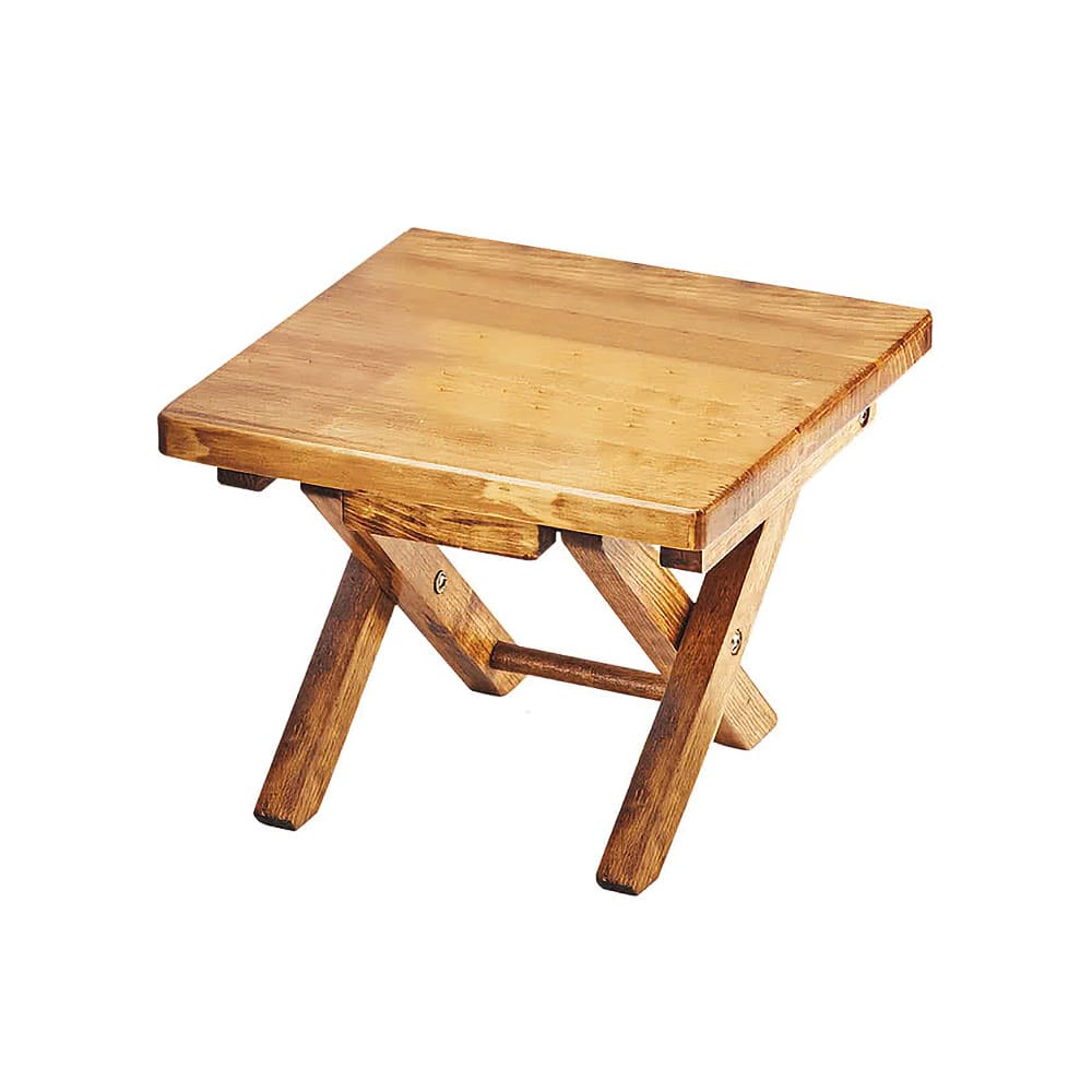 Cal-Mil 3620-8-99 10" Square Folding Buffet Riser - 7 3/4"H, Reclaimed Wood