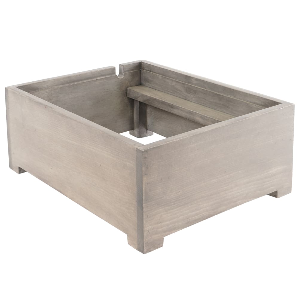 Cal-Mil 3633-110 Countertop Induction Cooktop w/ (1) Burner - Gray Washed Pine Wood/Glass Top, 110v/1ph