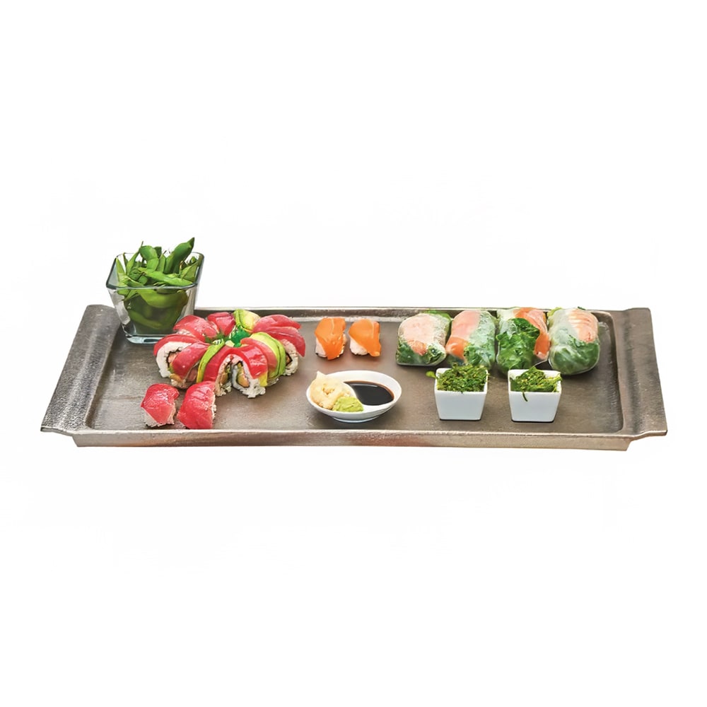 Cal-Mil 3672-1123 Rectangular Cold Concept Tray - 23 1/2" x 11 1/2", Aluminum