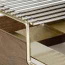 Cal-Mil 3712-46 Frame for Butane Stove - 14 1/4" x 12 3/4" x 7 1/4", Walnut/Brass thumbnail 9