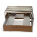 Cal-Mil 3712-49 Frame for Butane Stove - 14 1/4" x 12 3/4" x 7 1/4", Walnut/Chrome thumbnail 2