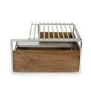 Cal-Mil 3712-49 Frame for Butane Stove - 14 1/4" x 12 3/4" x 7 1/4", Walnut/Chrome thumbnail 4