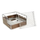 Cal-Mil 3712-49 Frame for Butane Stove - 14 1/4" x 12 3/4" x 7 1/4", Walnut/Chrome thumbnail 6