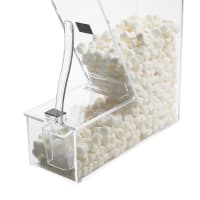 Cal-Mil 373-N Countertop Acrylic Topping Bin, 4" x 11" x 11", Notch thumbnail 2