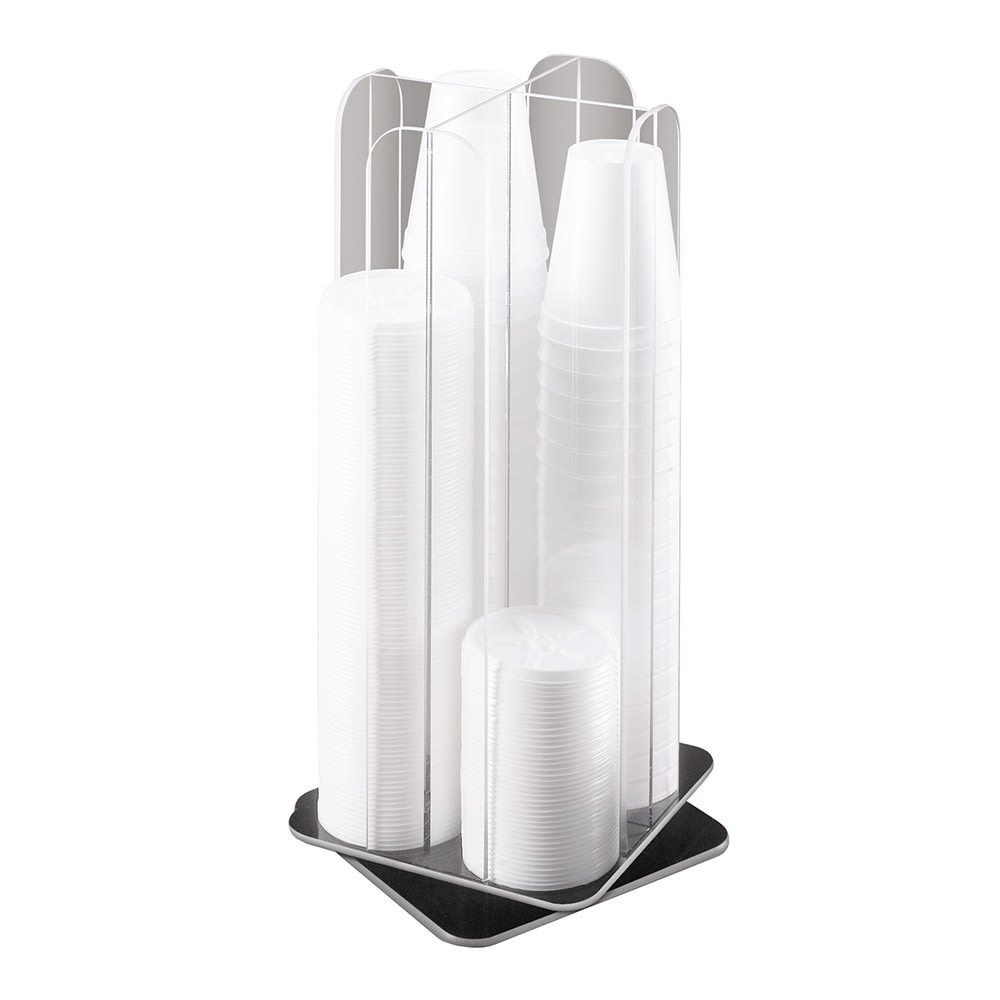 Cal-Mil 378 Cup & Lid Organizer, (4) Compartment, All Cup Types
