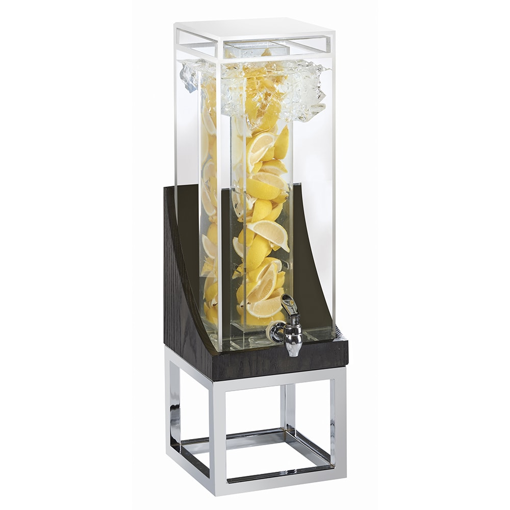 Cal-Mil 3804-3INF-87 3 gal Beverage Dispenser w/ Infuser - Plastic Container, Gray Oak/Silver Base