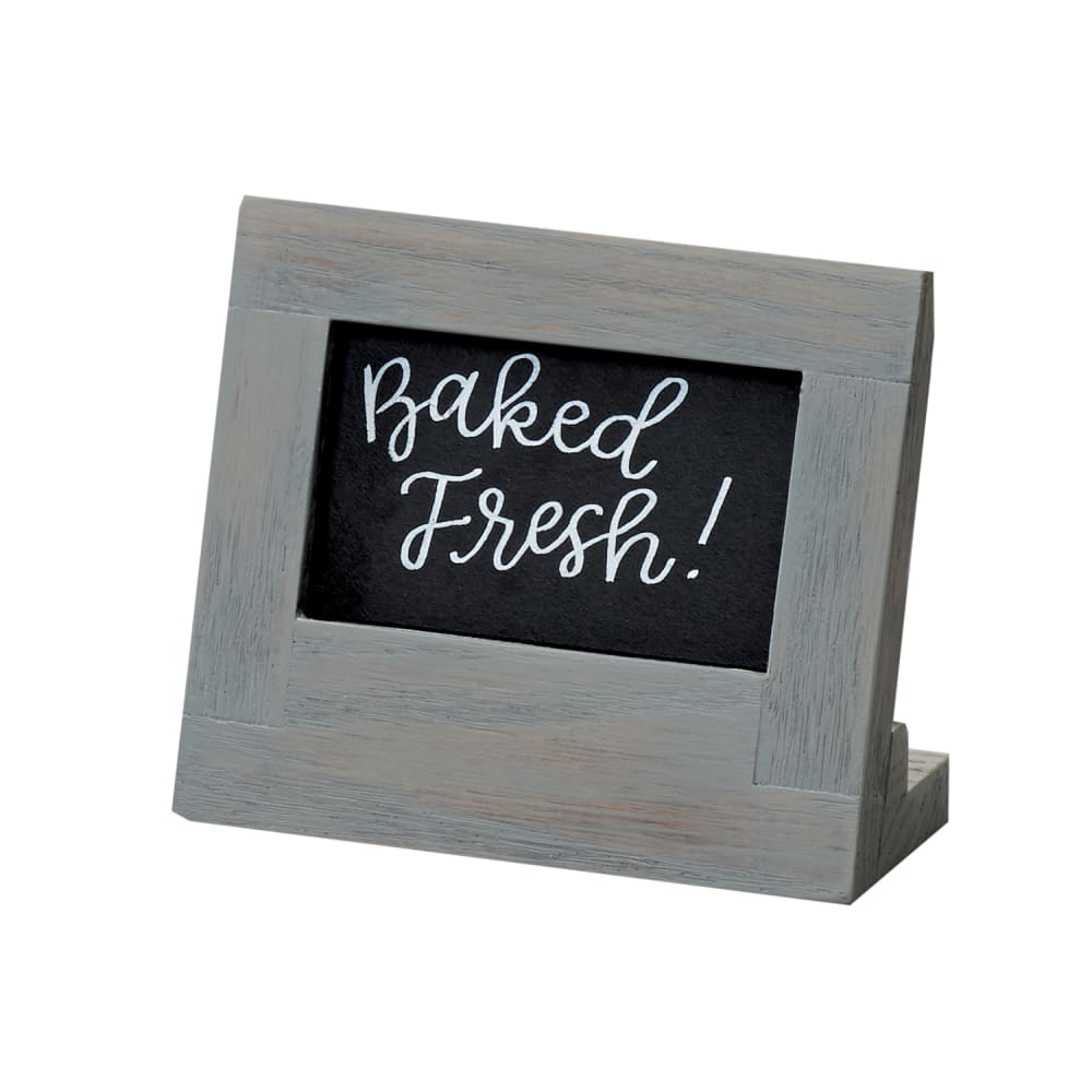 Cal-Mil 3818-23-83 Write On Sign, 5 1/2" x 2 1/2" x 4 1/2", Gray