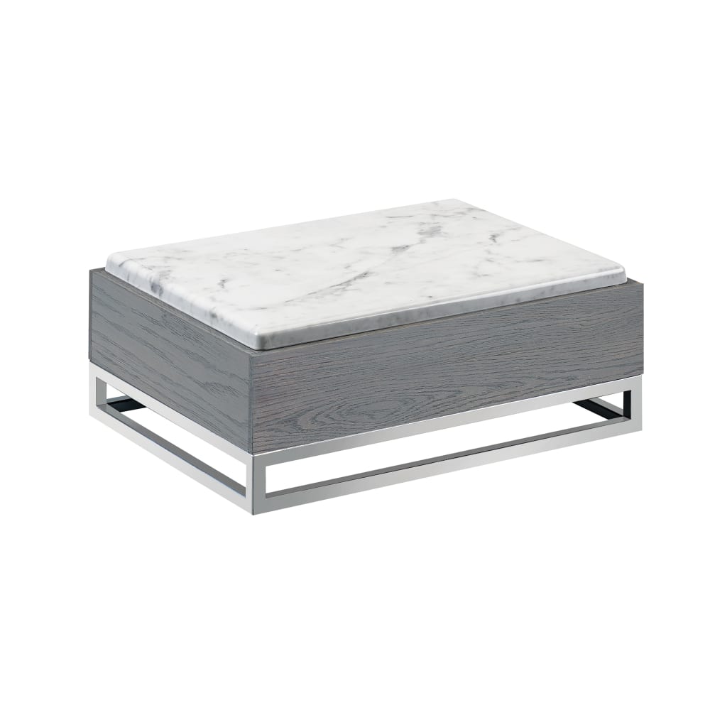 Cal-Mil 3822-6-83 Rectangular Display Riser w/ Melamine Top, 15" x 11" x 6 1/4", Gray