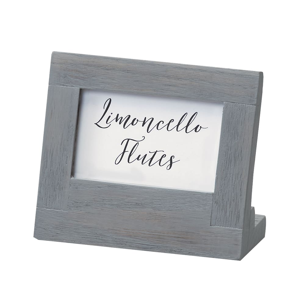 Cal-Mil 3825-23-83 Menu Card Holder, 5" x 2 1/2" x 4 1/2", Gray