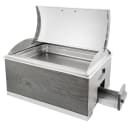 Cal-Mil 3828-83 Rectangular Chafer w/ Cover, 22" x 14" x 13 1/2", Gray thumbnail 2
