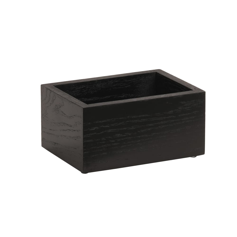 Cal-Mil 3829-87 Rectangular Condiment Caddy - 7 1/4" x 5 1/4" x 11"H, Wood, Cinderwood