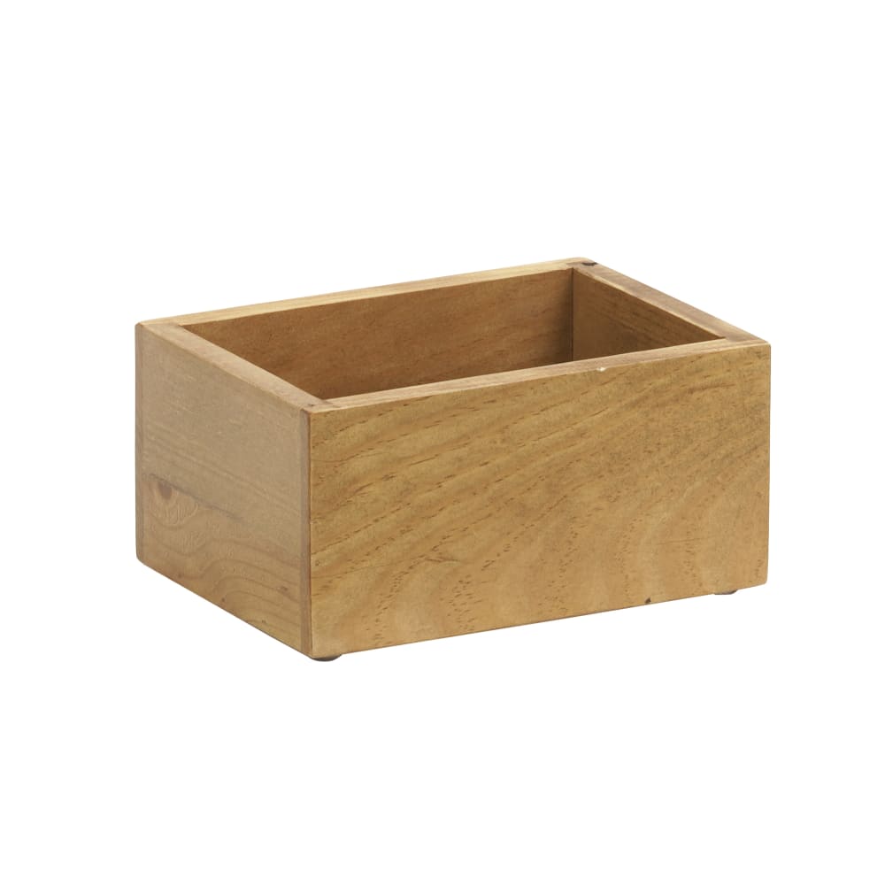 Cal-Mil 3829-99 Rectangular Condiment Caddy - 7 1/4" x 5 1/4" x 11"H, Wood, Oak Wood