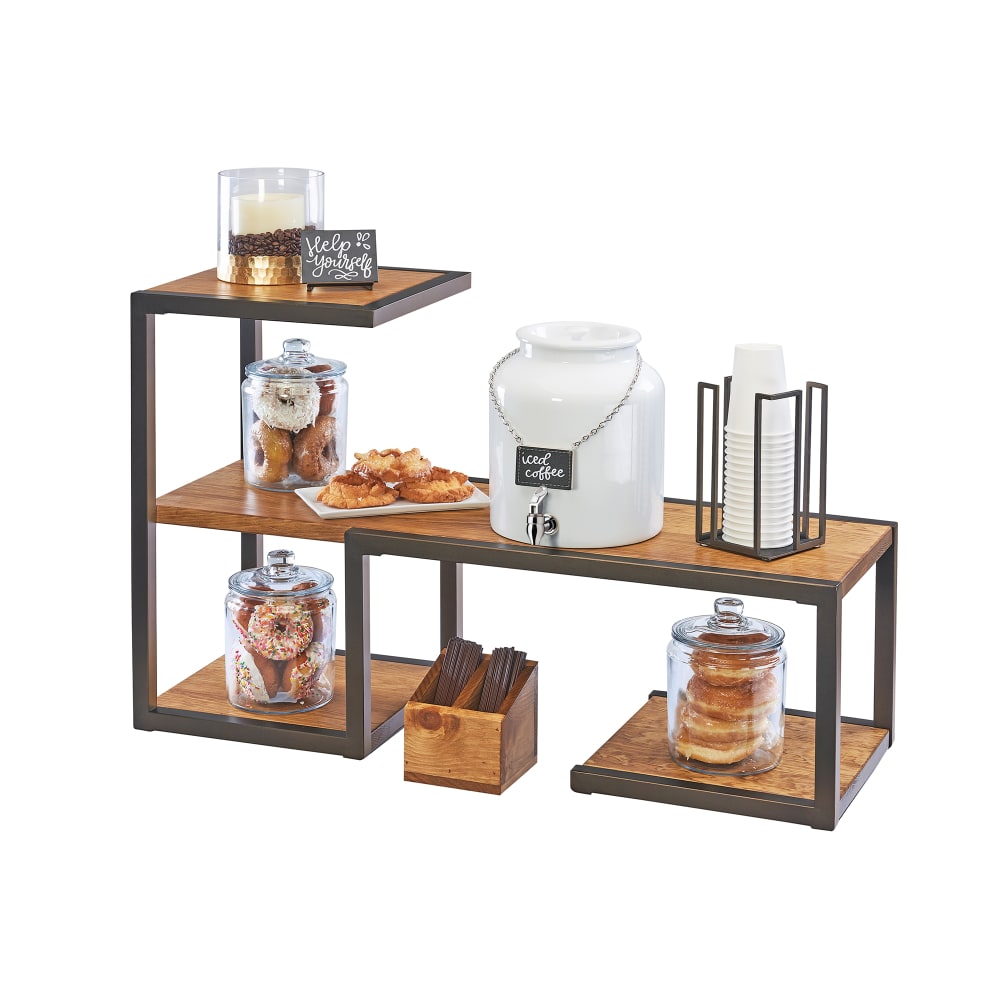 Cal-Mil 3903-84 Rectangular Display Riser, 38 1/4" x 13 1/2" x 24", Bronze