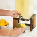 Cal-Mil 3906-3INF-84 3 gal Beverage Dispenser w/ Infuser - Plastic Container, Wood/Bronze Base thumbnail 3