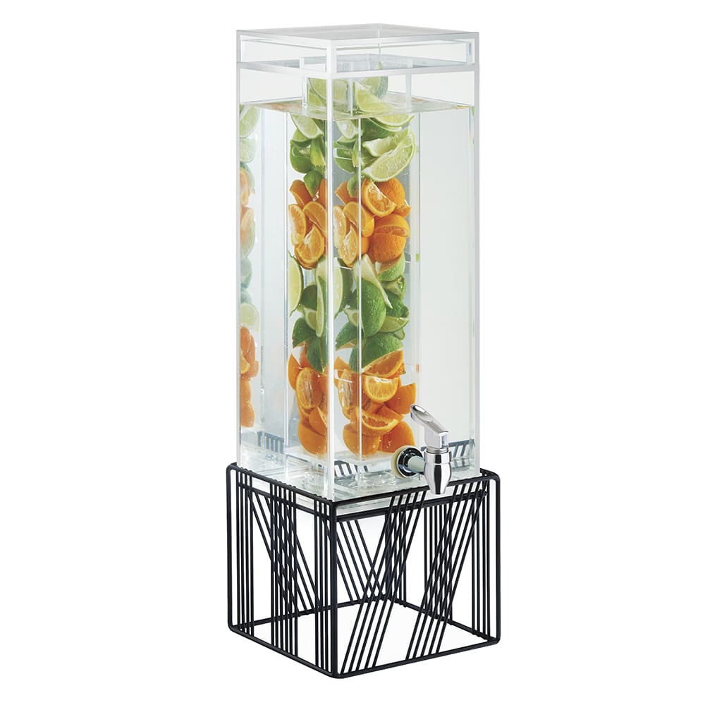 Cal-Mil 4102-3INF-13 3 gal Beverage Dispenser w/ Infuser - Plastic Container, Black Base