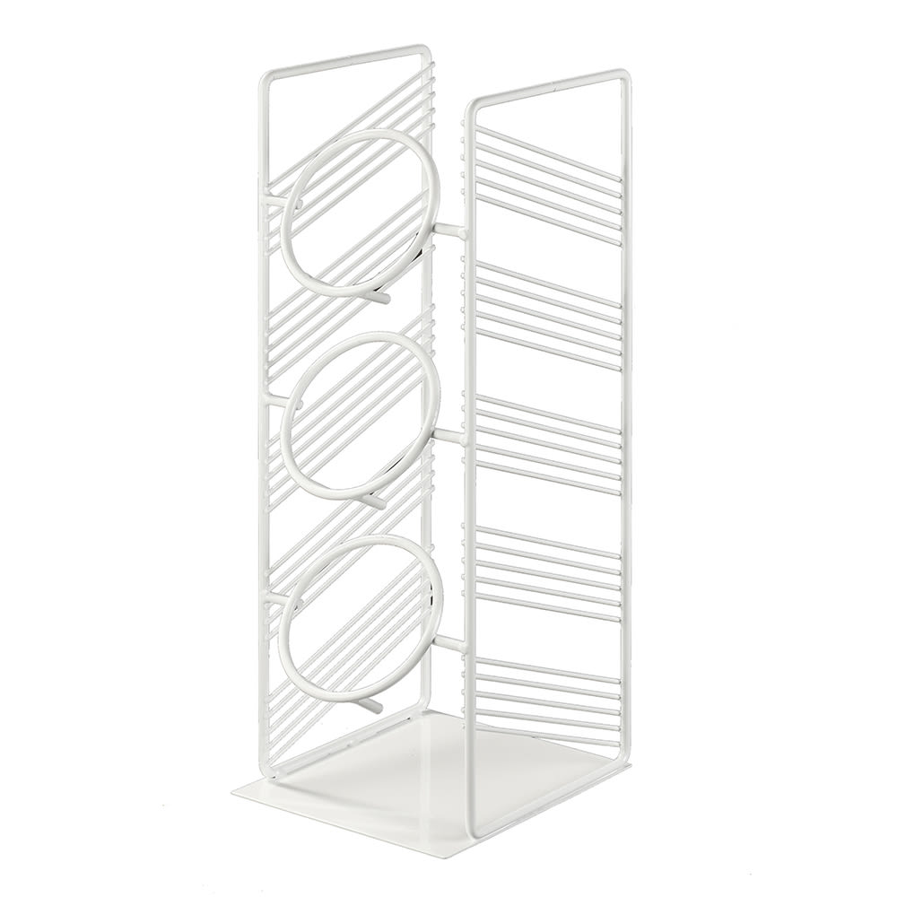 Cal-Mil 4105-15 3 Tier Cylinder Display - 6 3/4"W x 7 3/4"D x 19"H, Wire, White