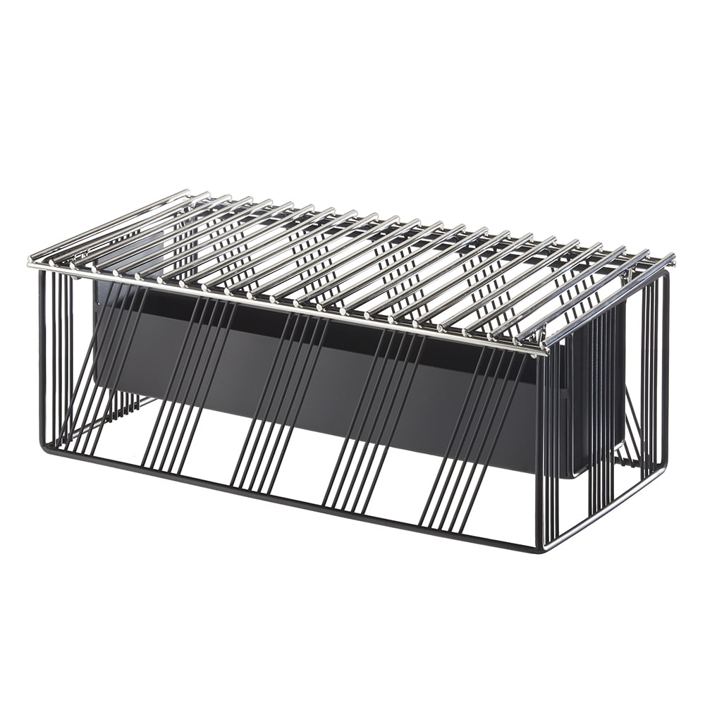 Cal-Mil 4107-13 Rectangular Chafer Alternative - 19 3/4"L x 10"W x 7 1/2"H, Wire, Black