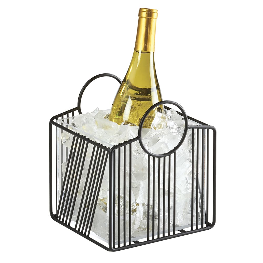 Cal-Mil 41115-6-13 Rectangular Ice Housing - 7"L x 6 1/2"W x 8 1/8"H, Wire, Black