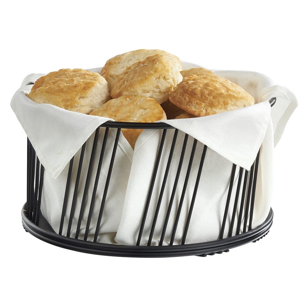 Cal-Mil 4114-10-13 10 1/2" Round Basket - Wire, Black