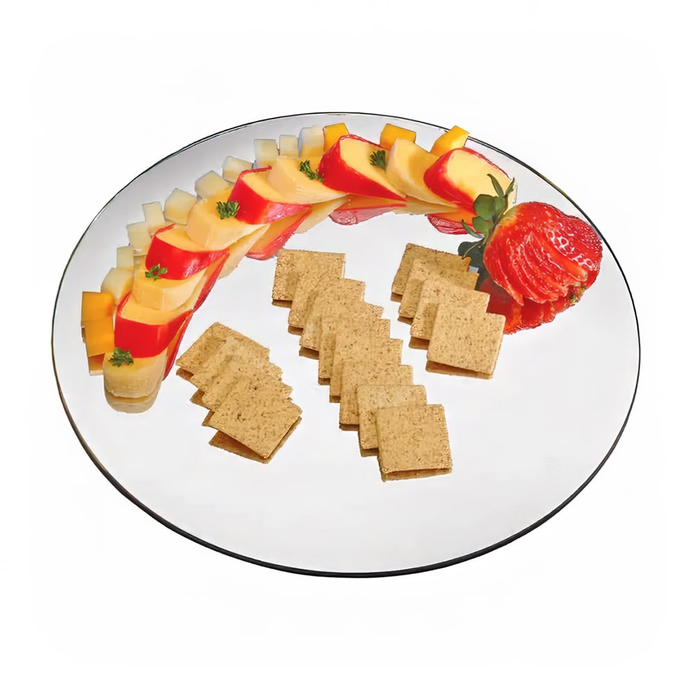 Cal-Mil 414-12 12" Round Display Tray - Acrylic, Mirror