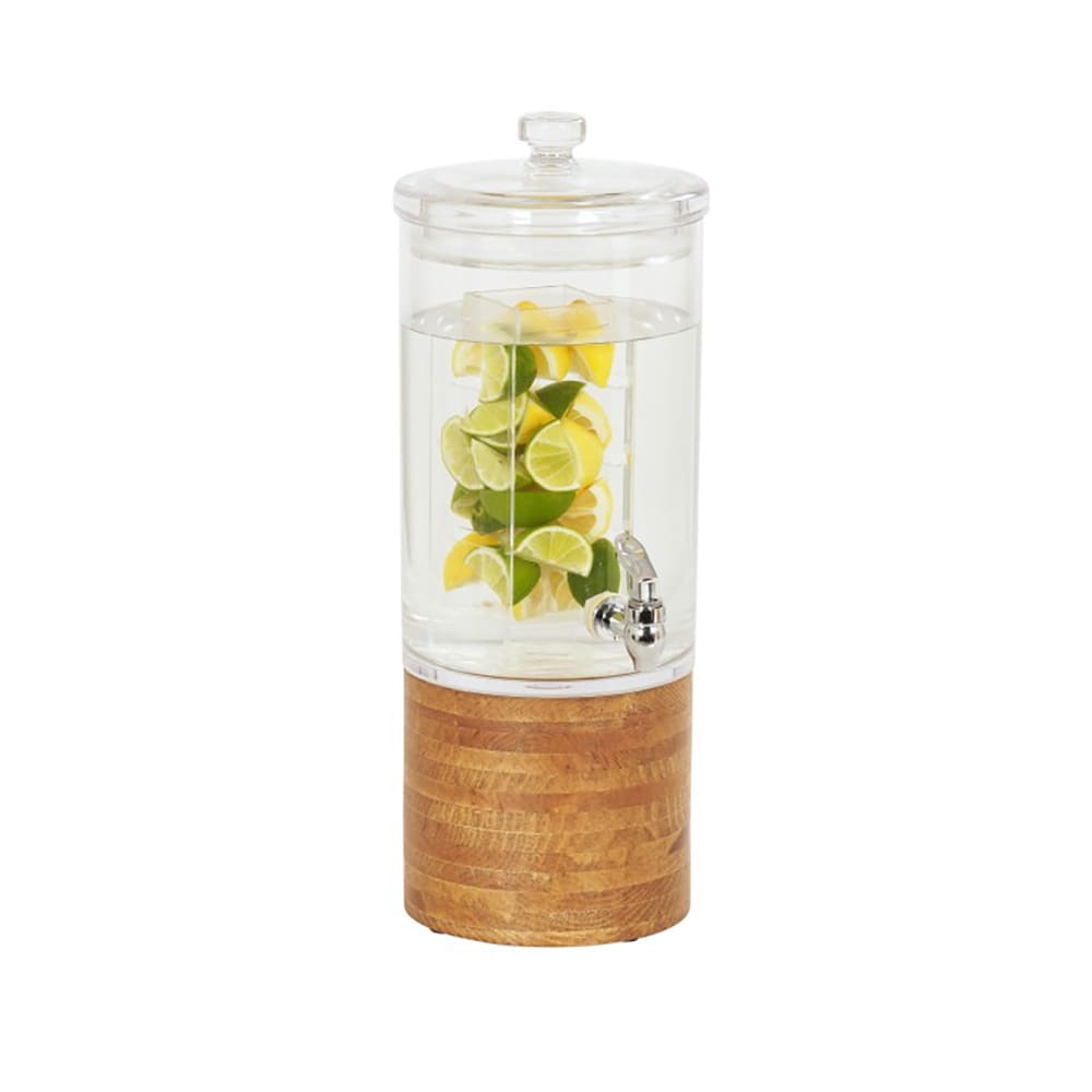 Cal-Mil 4306-1INF-99 1 1/2 gal Beverage Dispenser w/ Infuser - Polycarbonate Container, Rustic Pine Wood Base