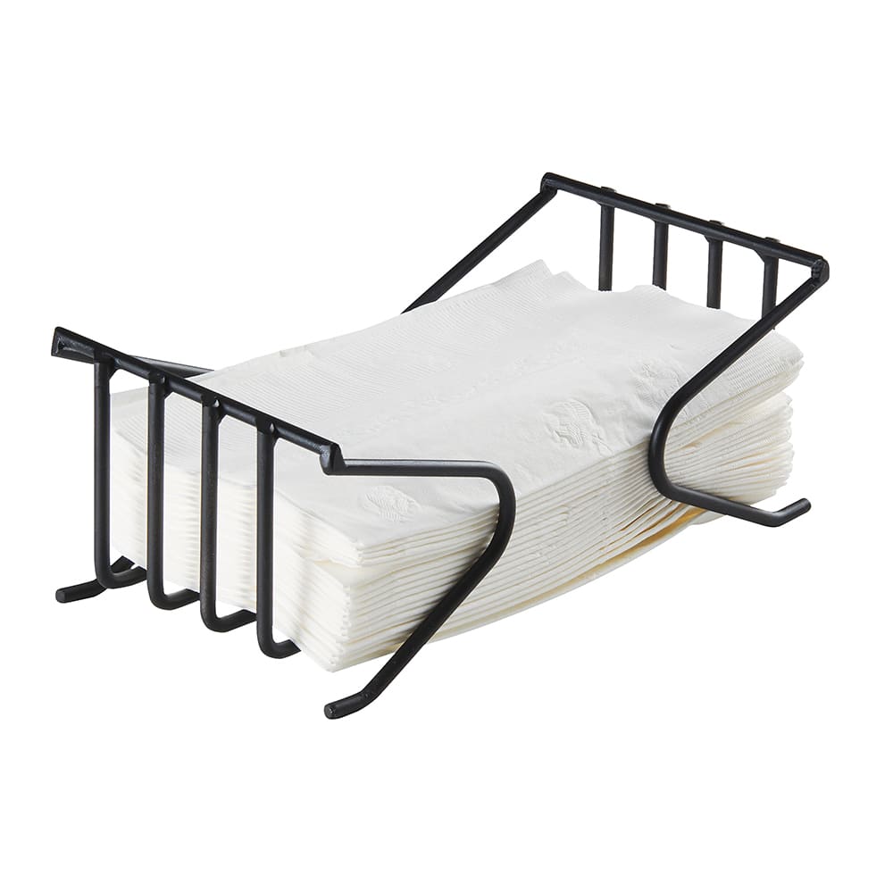 Cal-Mil 4314-13 Tabletop Napkin Holder - 8"W x 4"H, Wire, Black