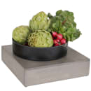 Cal-Mil 432-3-110 12" Square Cube Riser - 3 1/4"H, Pine Wood, Gray Wash thumbnail 2