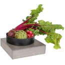 Cal-Mil 432-3-110 12" Square Cube Riser - 3 1/4"H, Pine Wood, Gray Wash thumbnail 3