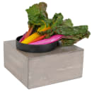 Cal-Mil 432-6-110 12" Square Cube Riser - 6"H, Pine Wood, Gray Wash thumbnail 3