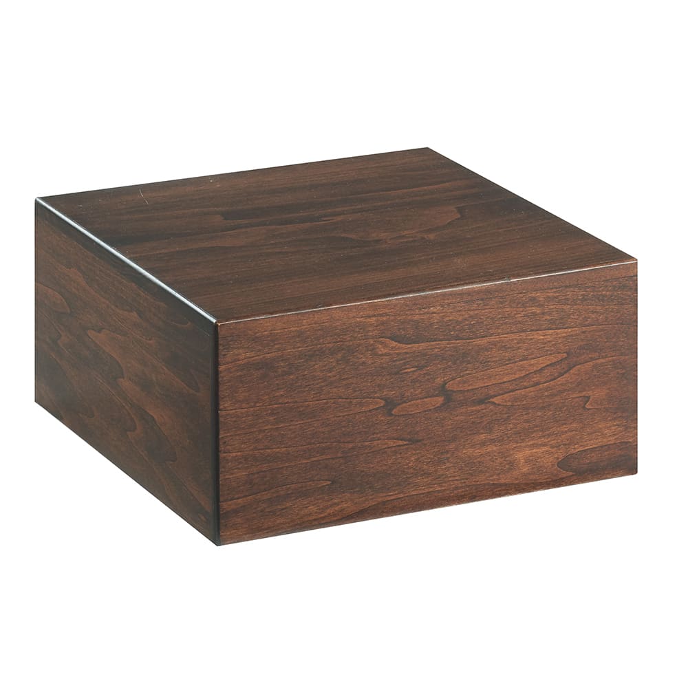 Cal-Mil 432-6-78 12" Square Display Riser - 6 1/4"H, Walnut