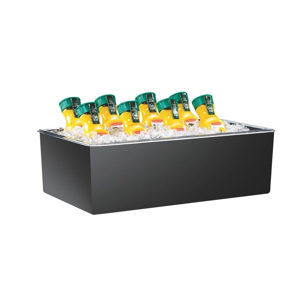 Cal-Mil 475-12-13 Rectangular Ice Housing - 20"L x 12"W x 7"H, Melamine, Black