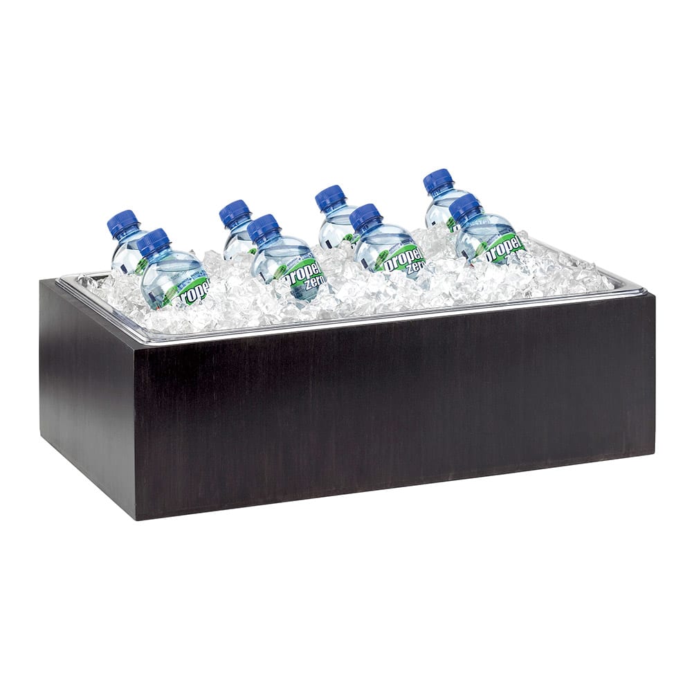 Cal-Mil 475-12-96 Rectangular Ice Housing - 20"L x 12"W x 6 1/2"H, Midnight Bamboo