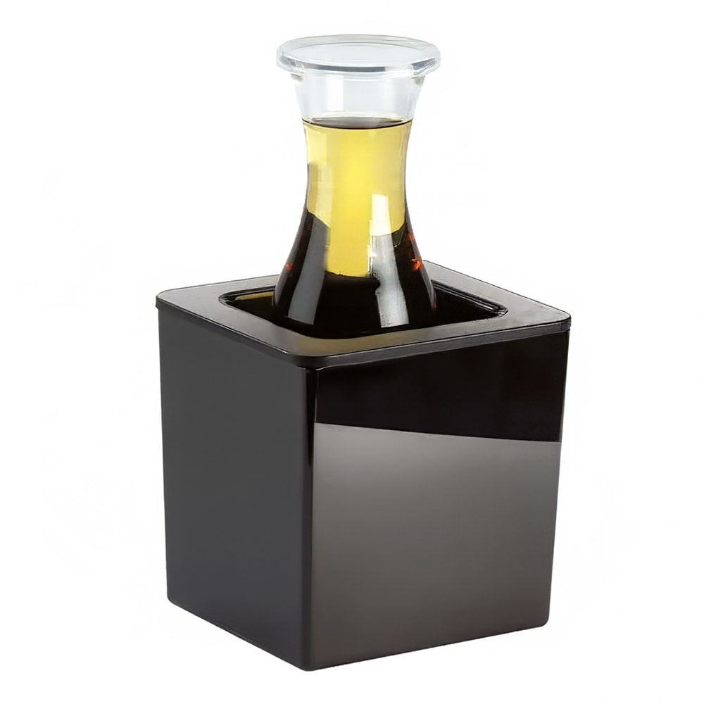 Cal-Mil 475-6-13 Rectangular Ice Housing - 7"L x 6"W x 7"H, Melamine, Black