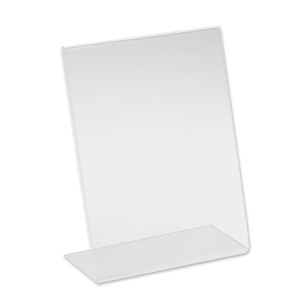 Cal-Mil 513 Tabletop Menu Card Holder - 8 1/2" x 11", Acrylic